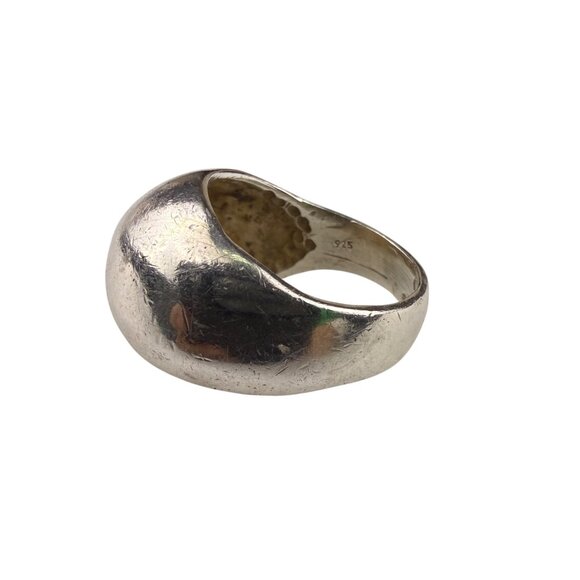 Sterling Silver Womens Dome Ring Polished Finish Size 6 Unique Modern Design 925 - Picture 2 of 6